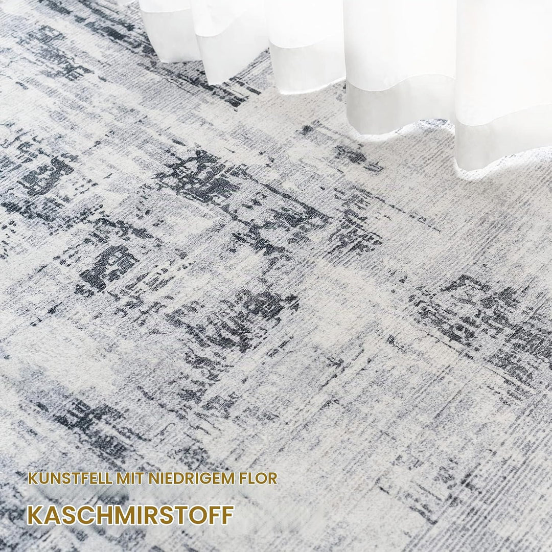 Vamcheer Teppich Wohnzimmer Kurzflor Moderner - Schlafzimmer Teppiche Flauschiger,Waschbar Boho Tepp