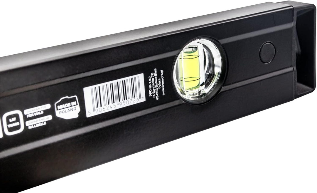 PRO800 Wasserwaage 60cm einseitig gefräst mit Ergonomischen Profil - ERS+ (Easy Reading System) Präz