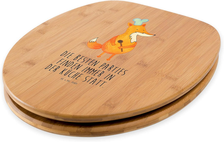Mr. &amp; Mrs. Panda Motiv WC Sitz Fuchs Koch - Geschenk, Küche Deko, Kochlöffel, Küche Spruch, Toilette