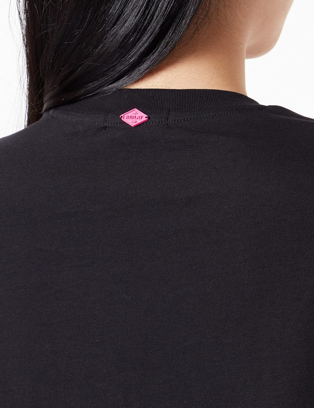Replay Damen T-Shirt Kurzarm Replay Lover S Black 098, S Black 098