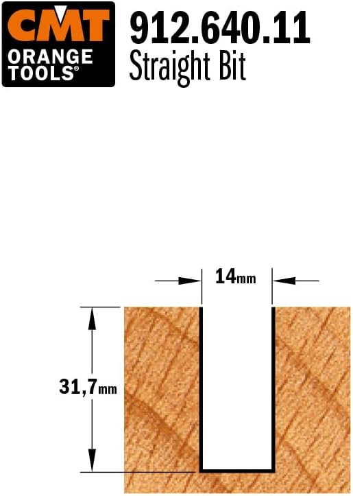 CMT ORANGE TOOLS 912.640.11 - NUTFRÄSER HM D=14X31.7 S=12