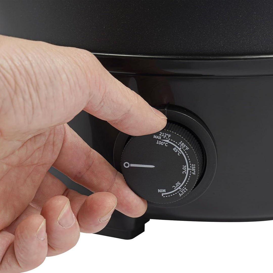 HUOMMGS 10L Wachsschmelztopf mit 50-100℃ Temperatur Einstellbar, Deckel, Löffel Edelstahl Wachsschme