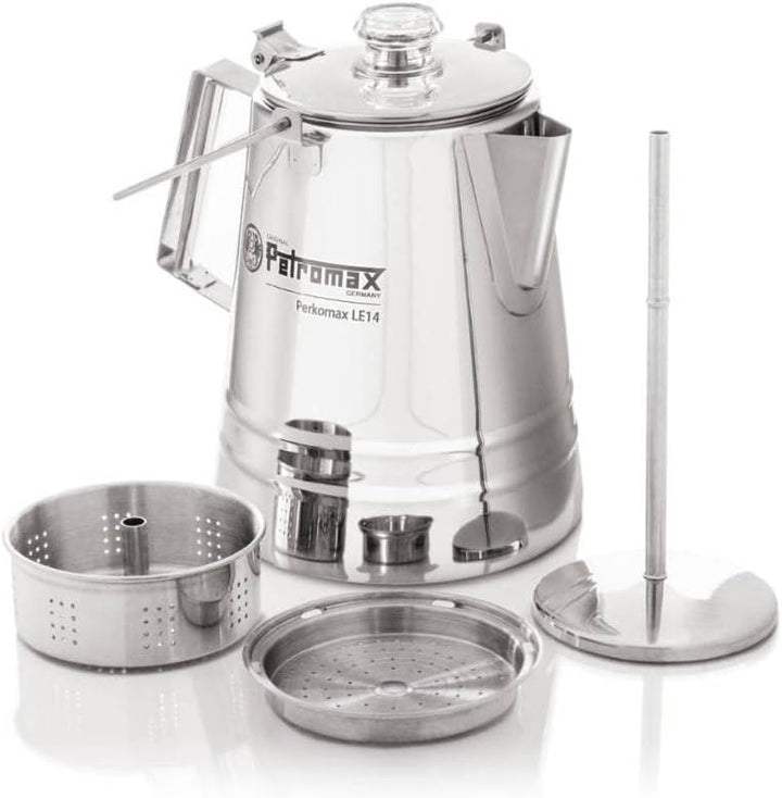 Petromax Perkolator Perkomax - Kaffeekanne für verschiedene Herdarten und offenes Feuer - aromatisch