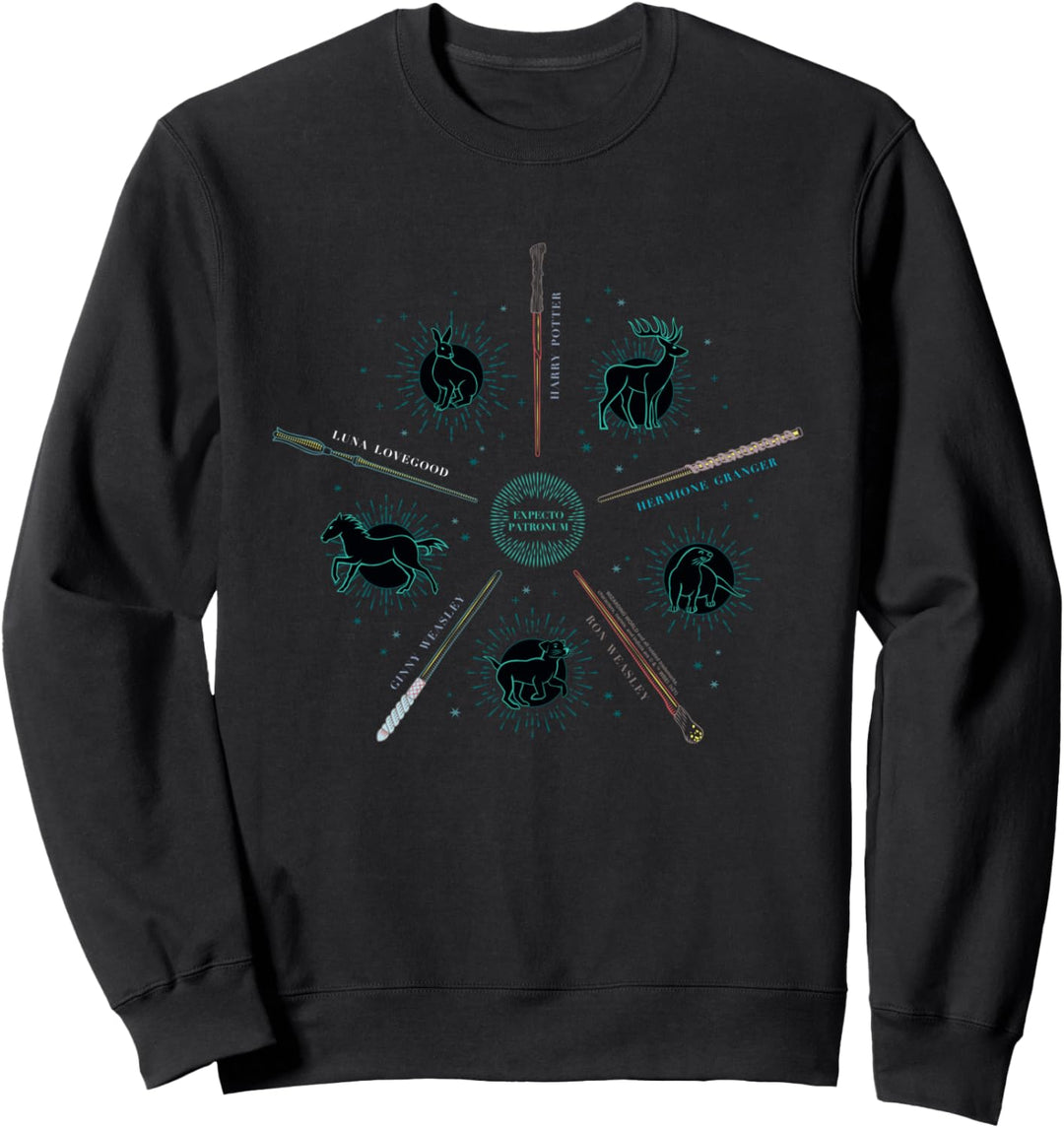 Harry Potter Expecto Patronus and Wands Sweatshirt