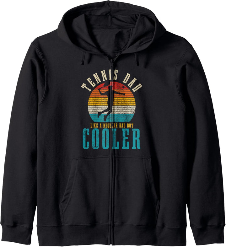 Tennis Dad Like A Regular Dad But Cooler Lustig Vintage Kapuzenjacke