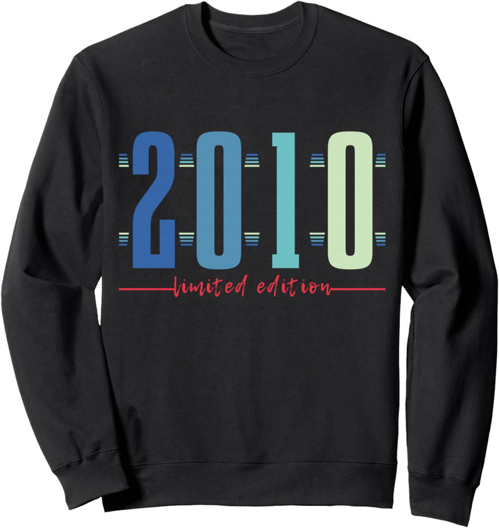 14. Geburtstag Junge Mädchen 14 Jahre 2010 Lustig Geschenk Sweatshirt