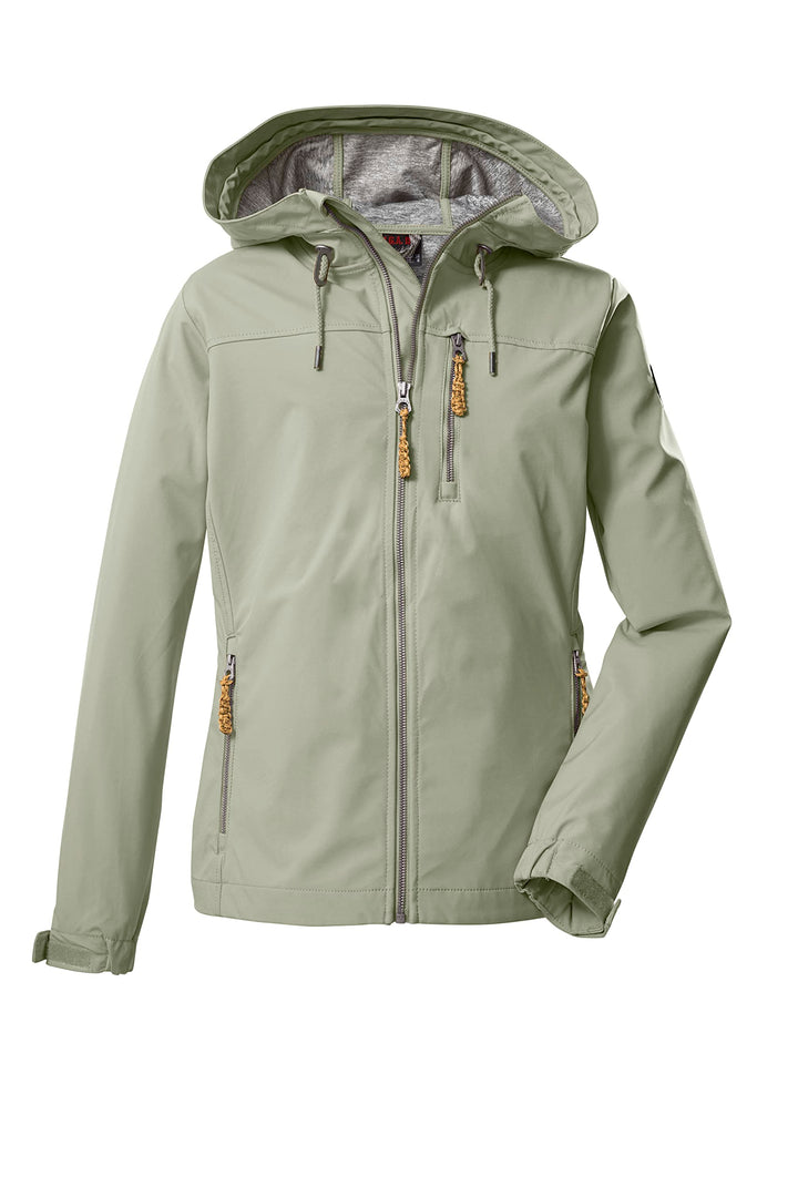 G.I.G.A. DX Damen Gs 97 Wmn Sftshll Jckt Softshelljacke/Outdoorjacke mit Kapuze 46 helloliv, 46 hell