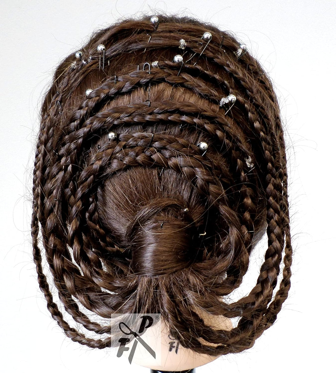 FP Übungskopf "Paula" 100% Proteinhaar (von deutschem Friseurbedarf-Fachhändler!) (Paula 55-60 cm br