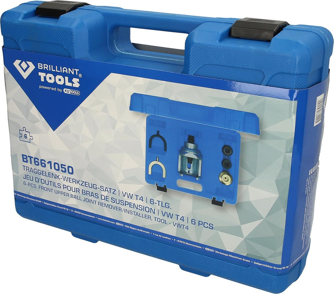 BRILLIANT TOOLS BT661050 Traggelenk-Werkzeug-Satz | VW T4 | 6-tlg . [Powered by KS TOOLS]