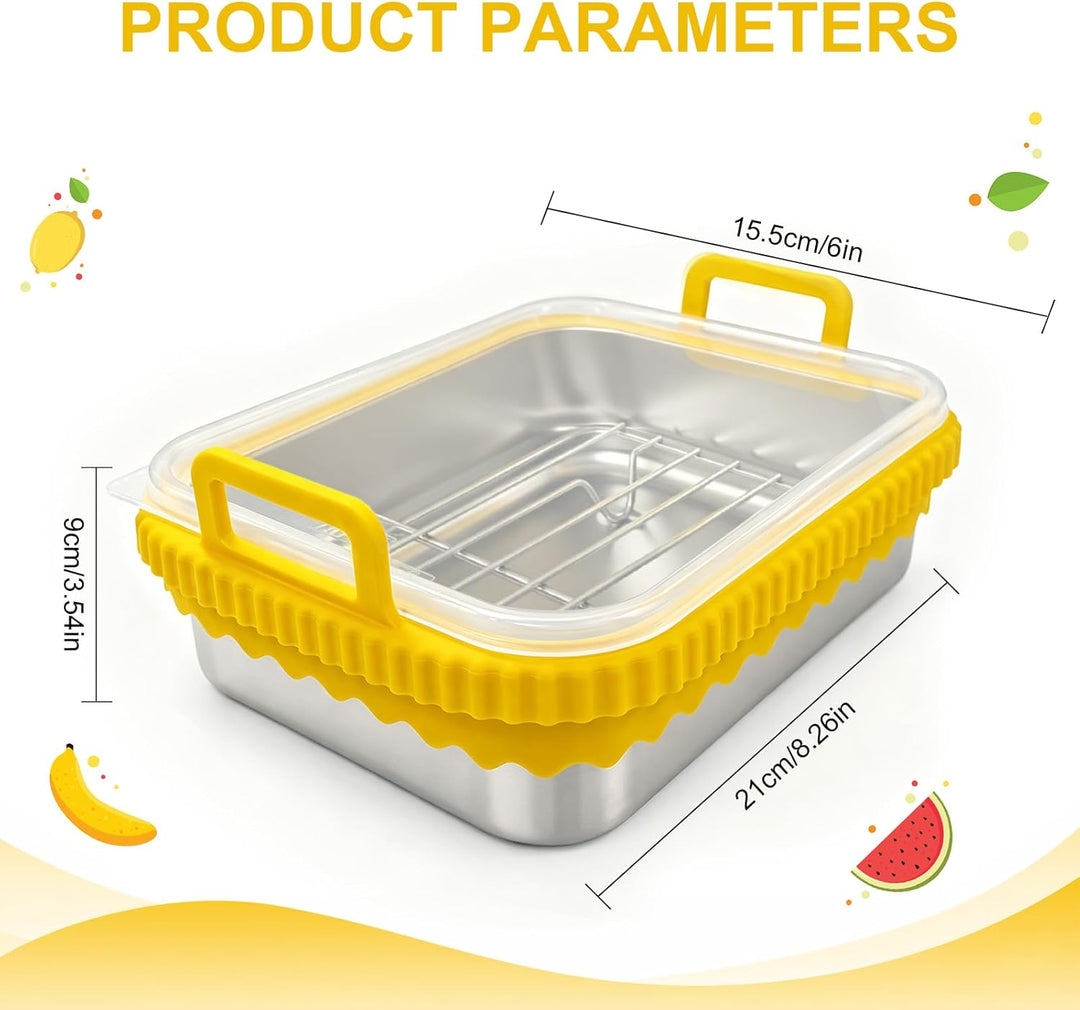 Auflaufform Airfryer für COSORI Heissluftfritteuse 2 Kammern/Ninja Heissluftfritteuse AF400EU/DZ400E