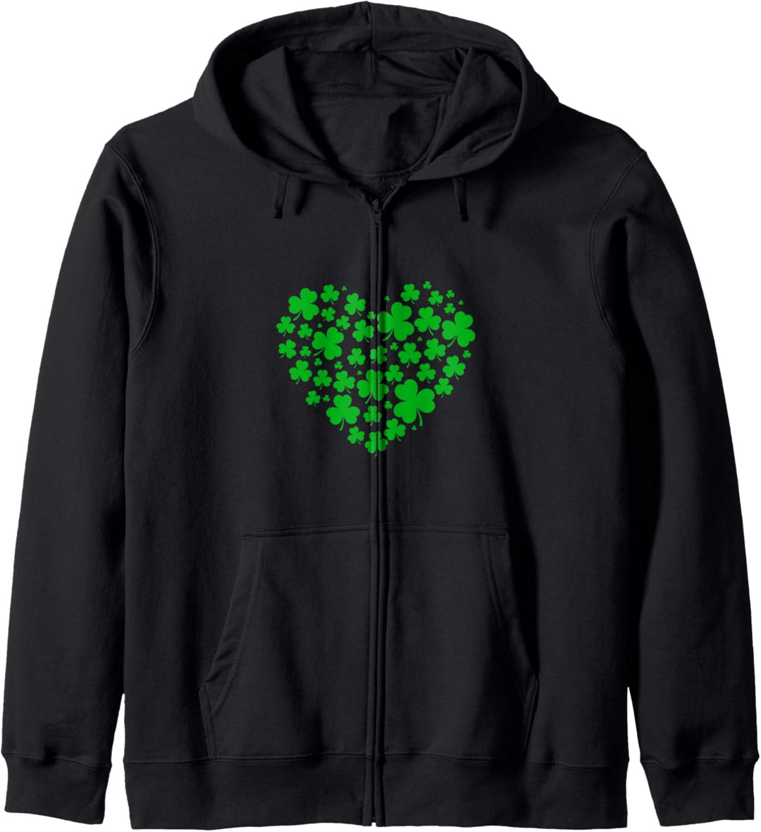 Herz aus Kleeblättern Kapuzenjacke