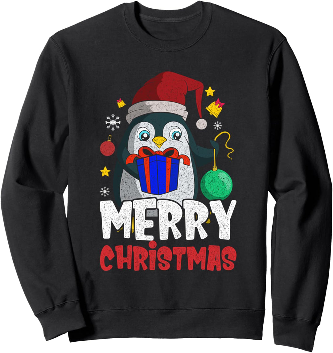 Weihnachts Antarktis Tier Geschenk für Kinder Pinguin Sweatshirt