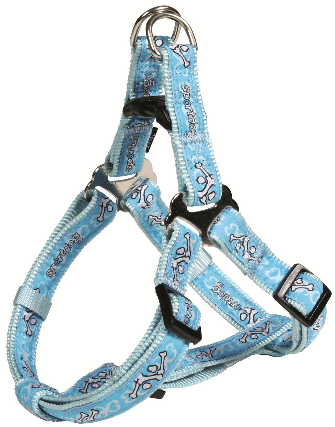 Trixie Modern Art Geschirr Sportdog, XL: 80–100 cm/25 mm, hellblau/blau