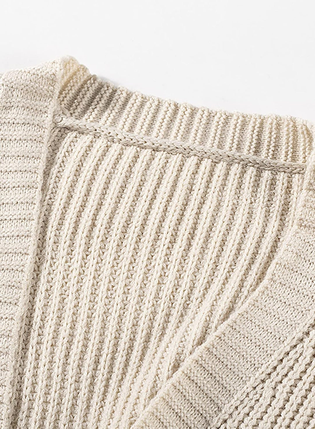 Maavoki Damen Lang Strickjacke Oversize Langarm Sweater Cardigan Casual Strickmantel Herbst Outerwea