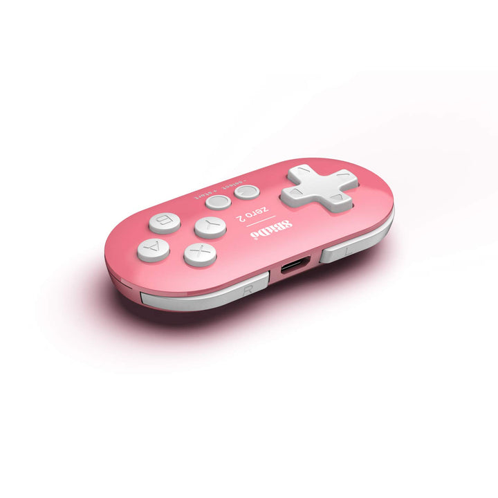8Bitdo Zero 2 Bluetooth Gamepad For Switchpcmacosandroid (Pink Edition) [ Standard, Standard