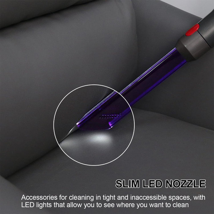 Fugendüse, LED Schmale Schlitzdüse, Light Pipe Slim Schlitz Düse, Zubehör für Dyson Staubsauger, Sta