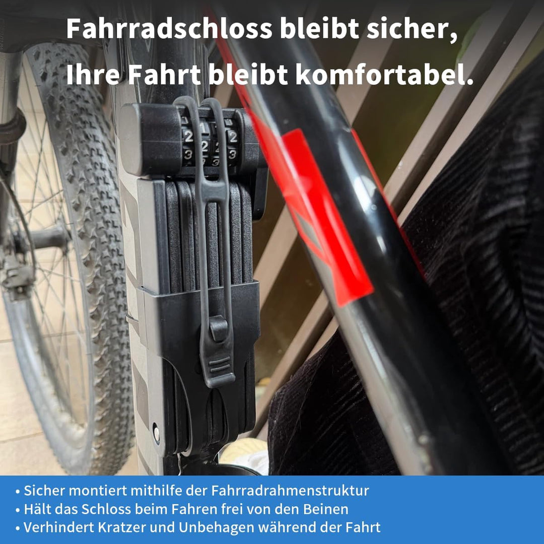 Fahrrad-Kettenschloss, Kombinations-Faltradschloss für schlüssellose, Hochwertiges Fahrradschloss mi