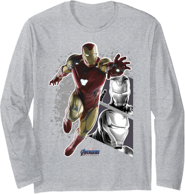 Marvel Avengers: Endgame Iron Man Panel Portraits Langarmshirt