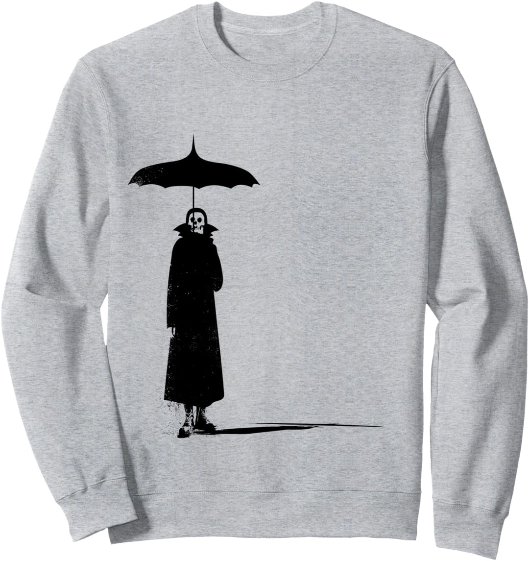 Death Skull With A Parasol And Combat Boots Sweatshirt