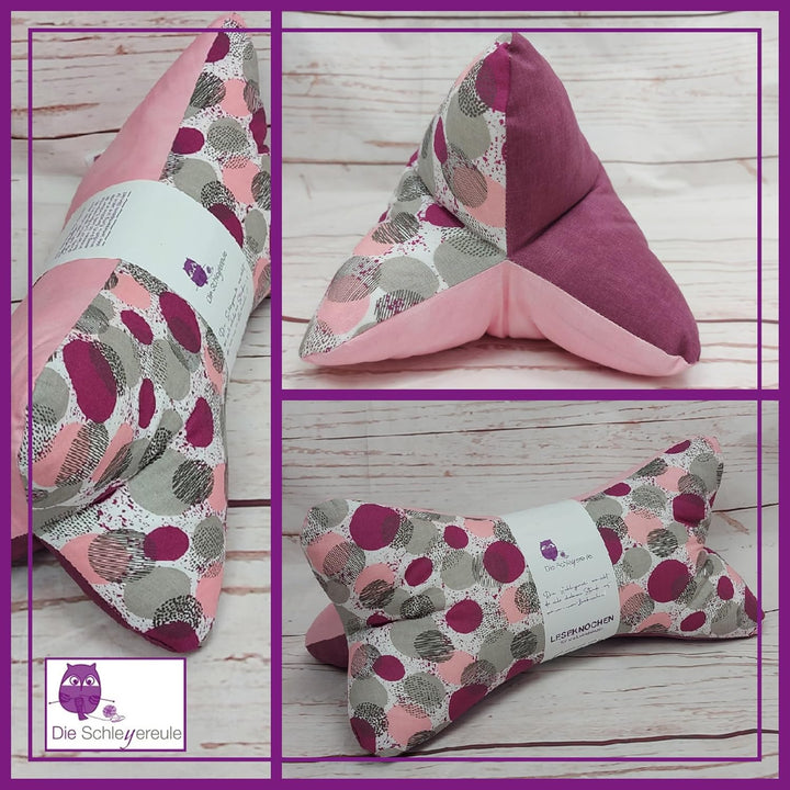 Leseknochen Nackenkissen Feuerwerk bequem und waschbar! Handgestopft und genäht in Deutschland - Nut