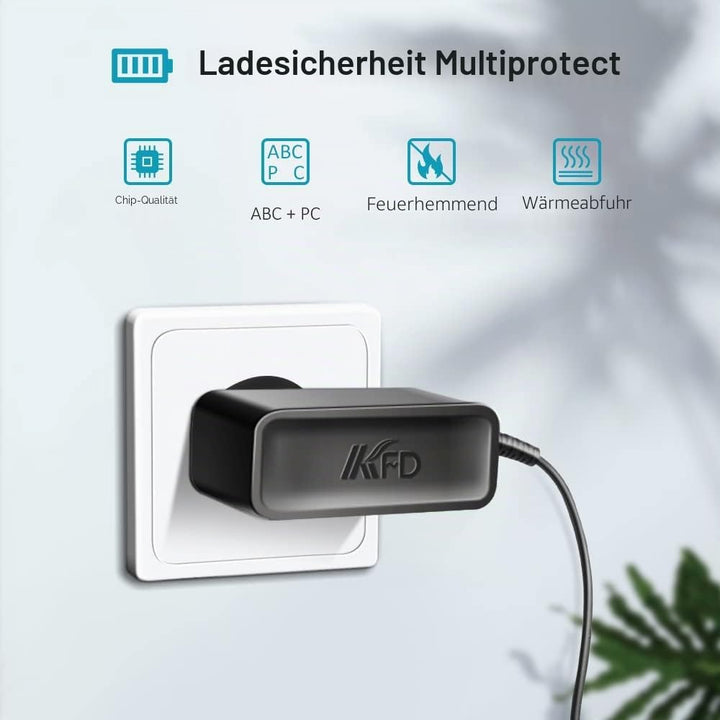 KFD Netzteil 24V 1,5A Ladegerät Ladekabel für Philips Lumea IPL 7000 Series CP9889/00 BRI921/00 BRI9