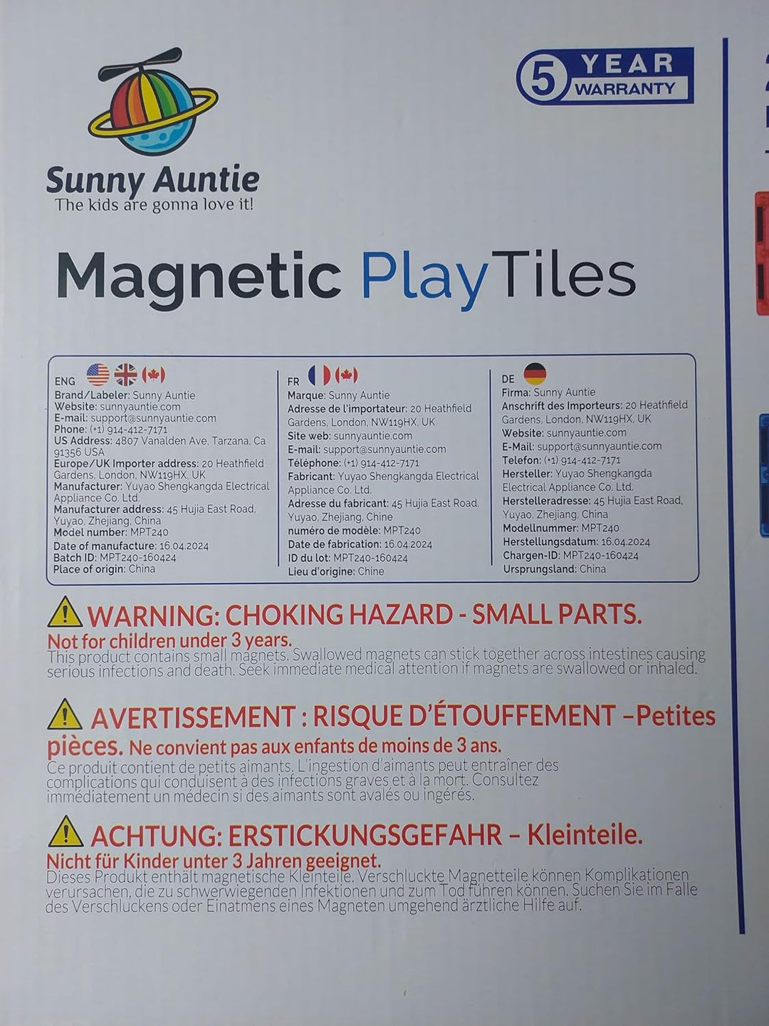 Magnetische Fliesen, 240 Stück + Bonus Reissverschlusstasche, magnetische Fliesen für Kinder, Spielz