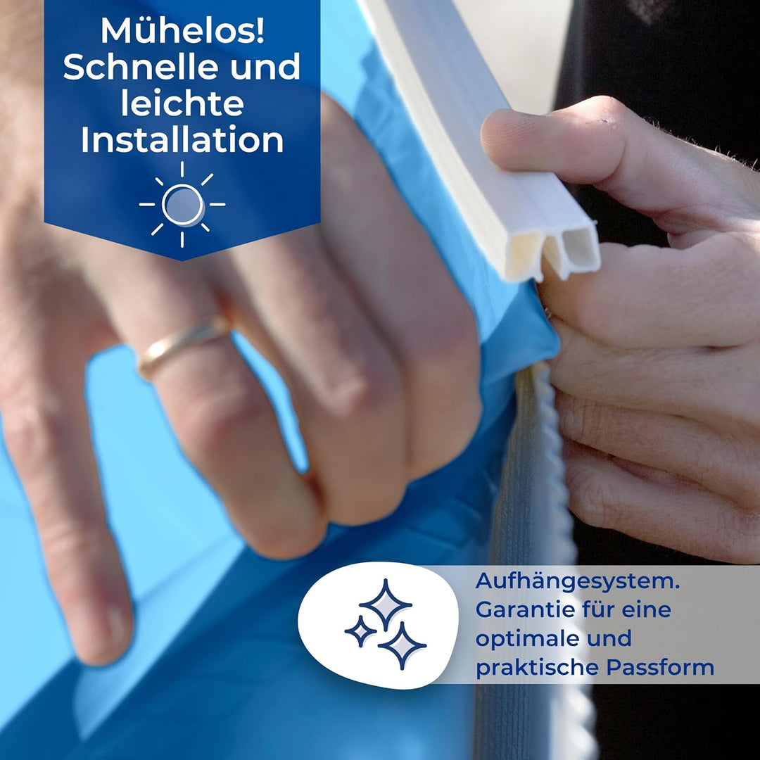 Pool Liner aus acht 3.40 m x 5 m x 1,20 m-gre FPROV507 500 x 310 x 120 cm, 500 x 310 x 120 cm