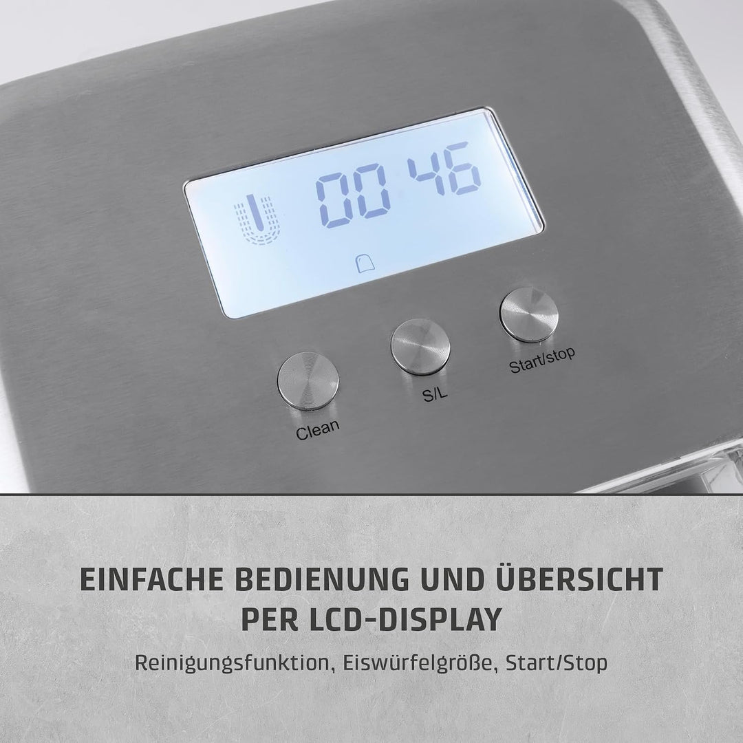 Caso IceChef Pro - Design Eiswürfelbereiter, für eine schnelle Eiswürfelbereitung in 44360 min., pro
