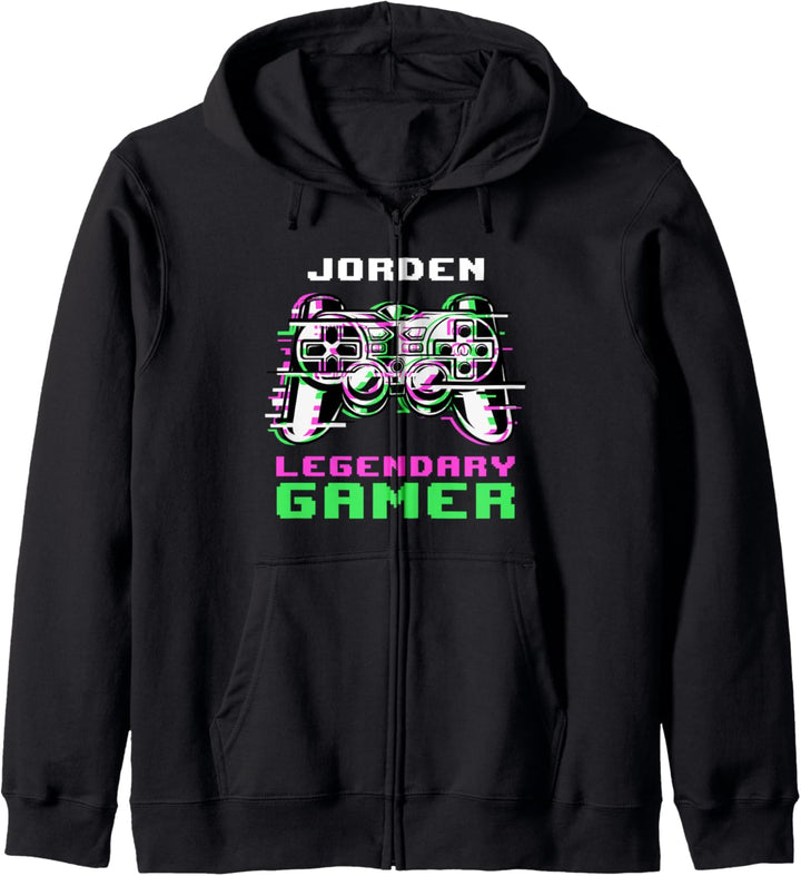 Jorden - Legendary Gamer - Personalisiert Kapuzenjacke