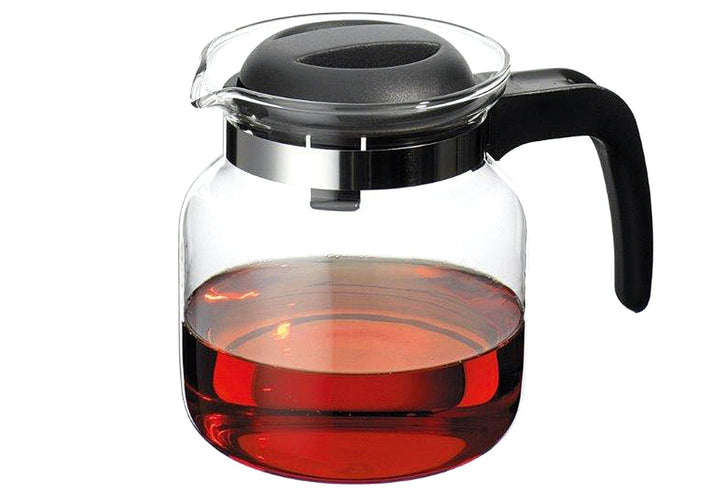Brema Glaskanne 1,25L O.Dekor 22001007, Farbe des Deckel kann variieren