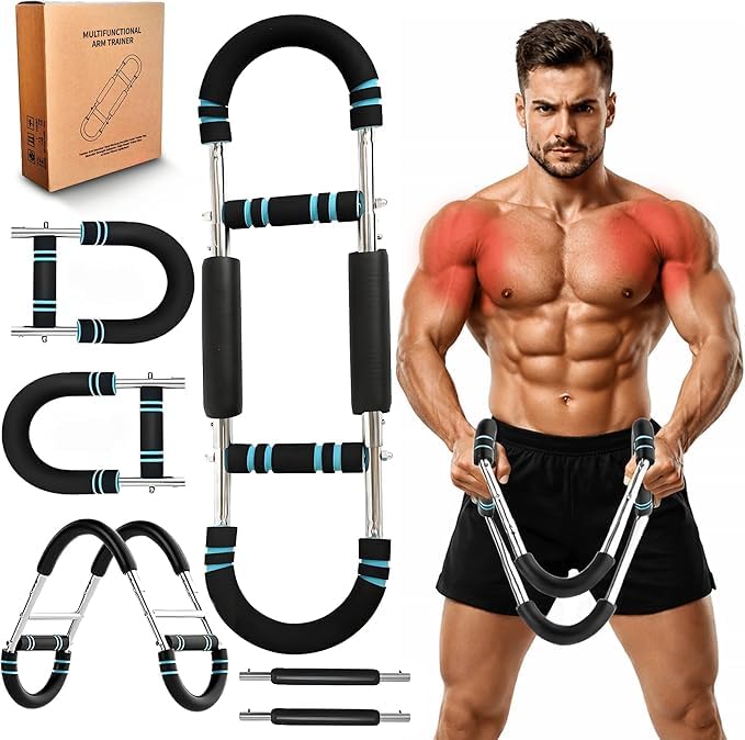 Adjustable Twister Arm Trainer with 3 Resistance Levels 40-90LB - U-Shaped Strength Training Equipme