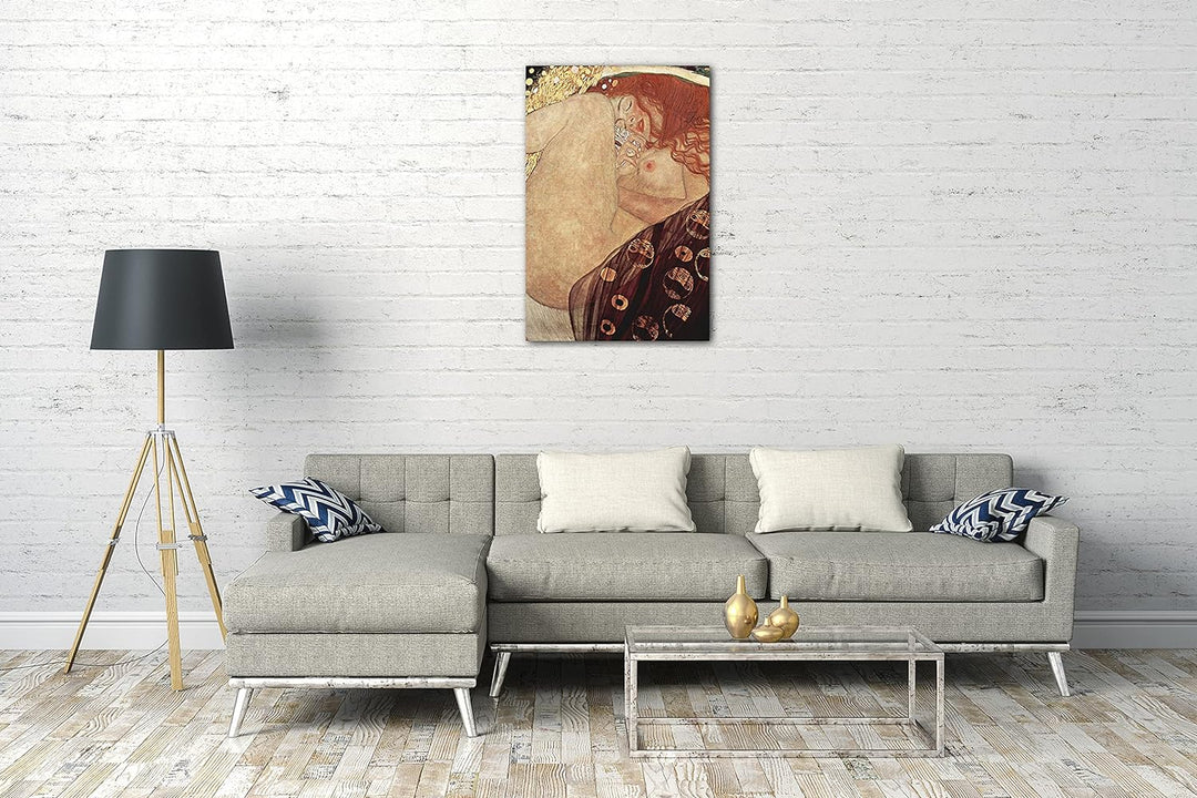 Printed Paintings Leinwand (60x80cm): Gustav Klimt - Danaë (1907) 60x80 cm, 60x80 cm