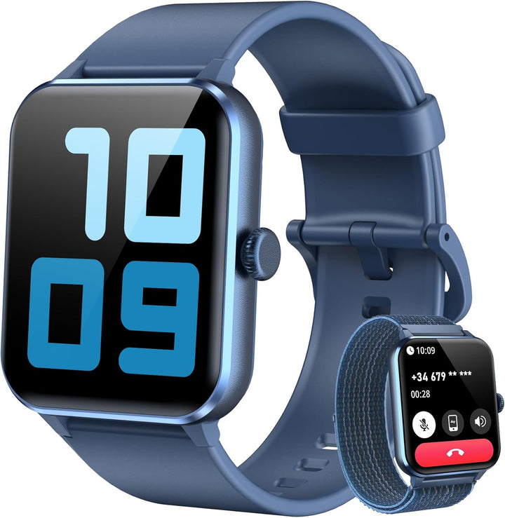Blackview Smartwatch Herren Damen mit Telefonfunktion(Anrufe tätigen/empfangen)/Message Reminder, Sp