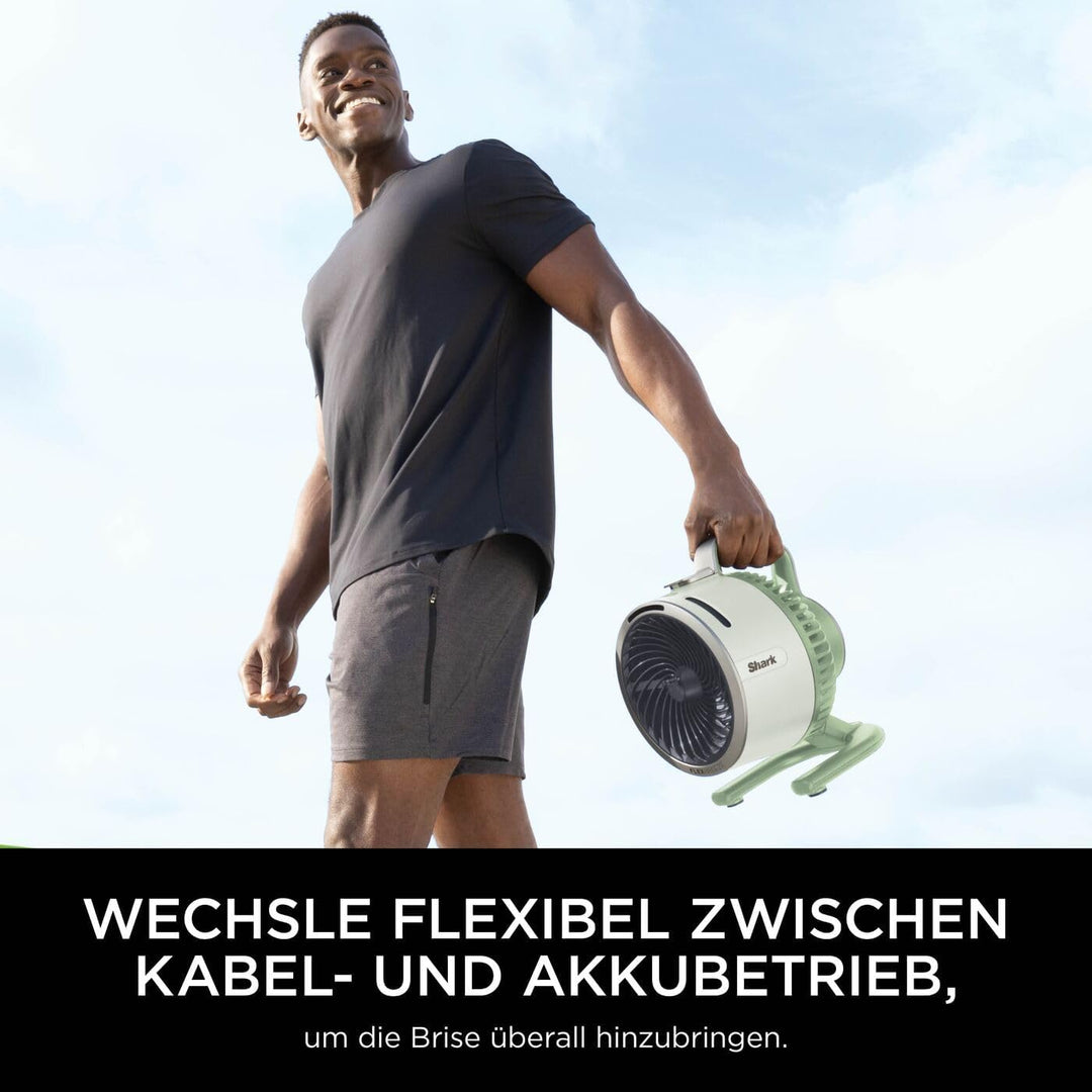 Shark FlexBreeze HydroGo Starker Ventilator mit Sprühnebel, Kühlung für drinnen & draussen, leise &
