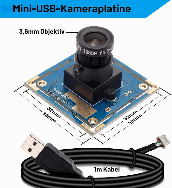 Svpro 2-Megapixel-HD-Freier Treiber für USB-Kameras 1 / 2,7 &