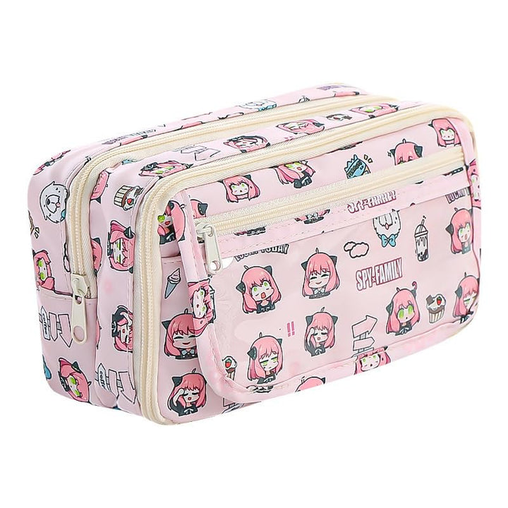 Spy Family Federmäppchen, Unisex Spy Family Exquisite Beautiful Pencil Case, Grosse Briefpapier Gesc