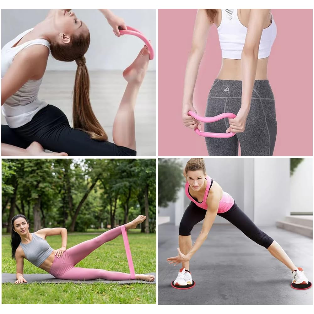 15 Pcs Pilates Set Für Zuhause Pilates Essential Kit Für Frauen Pilates Ring Und Ball Zubehör Set Wo