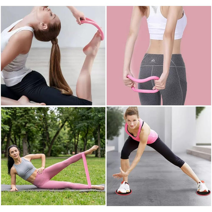 15 Pcs Pilates Set Für Zuhause Pilates Essential Kit Für Frauen Pilates Ring Und Ball Zubehör Set Wo