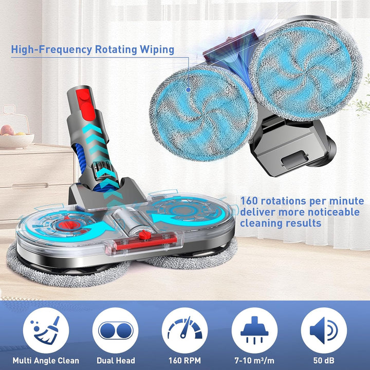 Wischaufsatz für Dyson V7/V8/V10/V11/V15 Zubehör Wischaufsatz für Dyson Wischmopp Aufsatz für Dyson