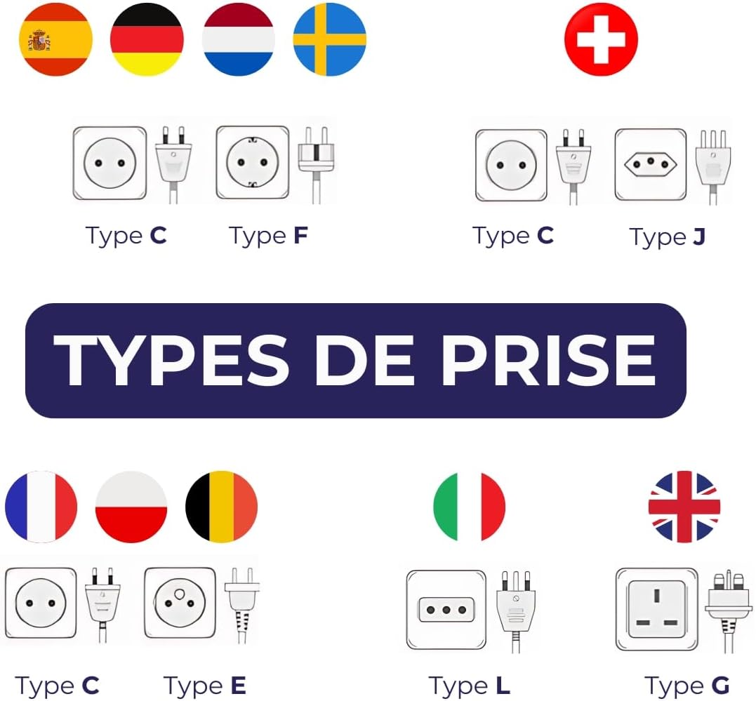 Legrand Céliane Komplettset 4 Steckdosen, zweipolig, mit Erdung, verdrahtet, Silber, 200227, 230 vol
