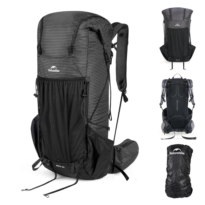 Naturehike Rock 2.0 Upgraded 45L Rucksack Interner Rahmen Wanderrucksack Herren mit Regenhülle Trekk