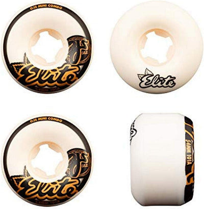 OJ Wheels Elite Mini Combo 101a Skateboard-Räder 54 mm Weiss, 54 mm Weiss