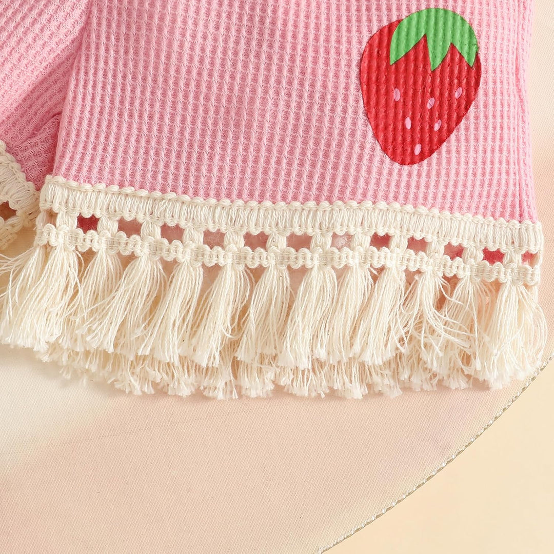 Kleinkind Baby Mädchen Kleidung Blumen Rüschen T-Shirts Tops Shorts Süsse Sommer Kleidung Sets 6-9 M
