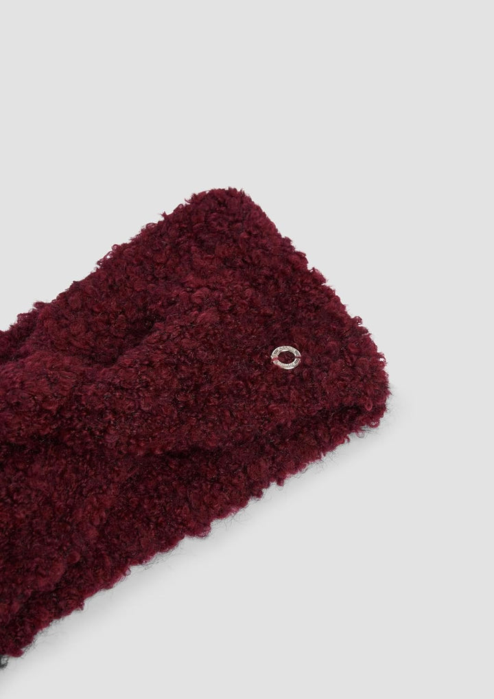 s.Oliver Stirnband aus Bouclé-Strick mit Twist-Detail Einheitsgrösse 8401_sandstein, Einheitsgrösse