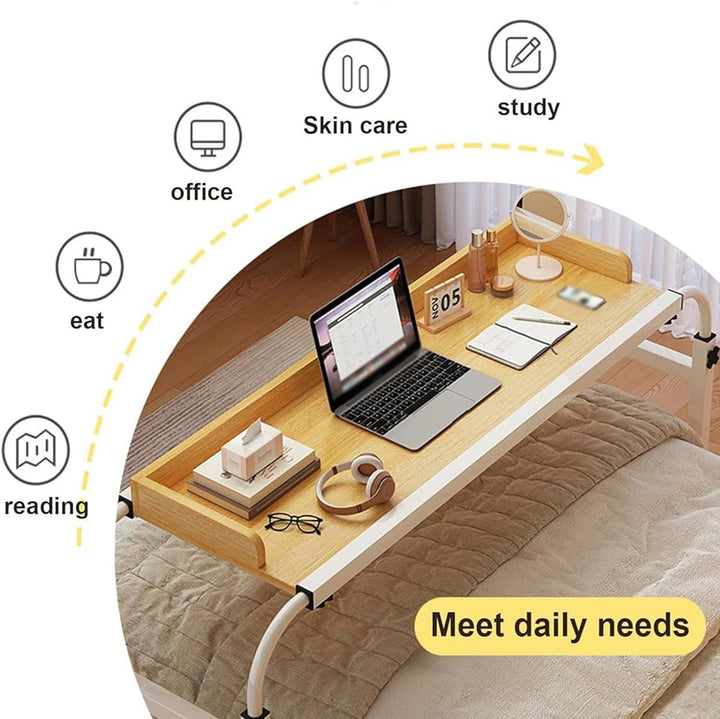 über-betttisch Auf Rollen Höhenverstellbar,überbetttisch Tisch Mit Klappbar Over Bed Table On Wheels