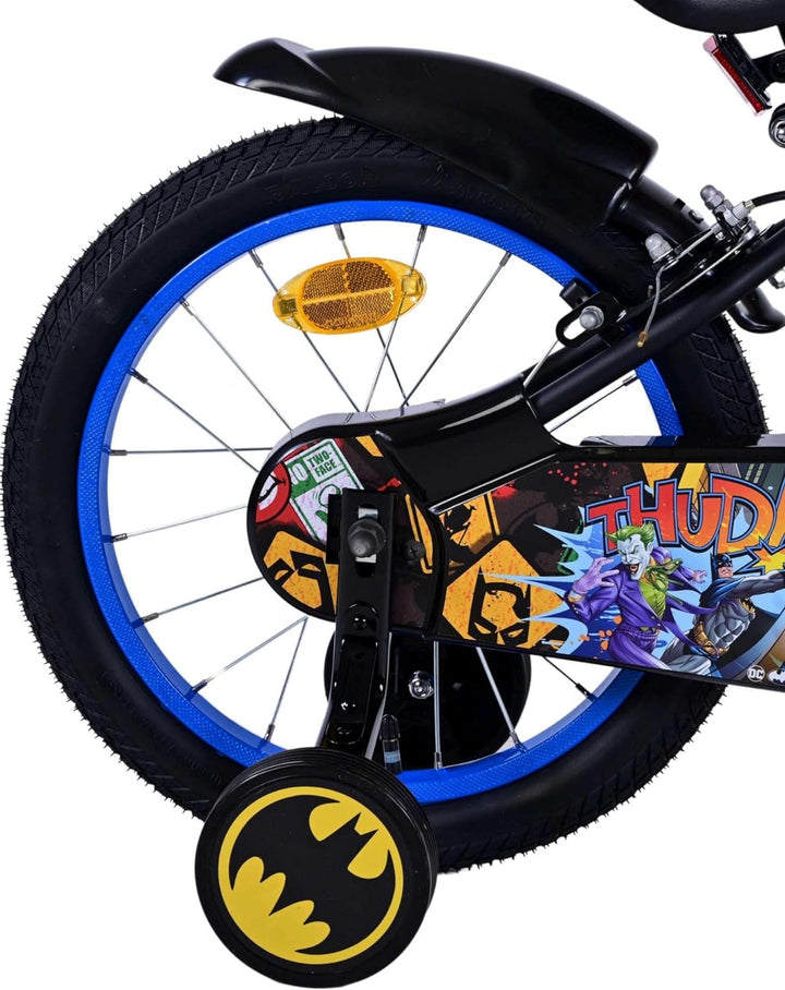 Volare Batman 16 Zoll Kinderfahrrad schwarz - Sicherheit, Komfort und Spass in einem!