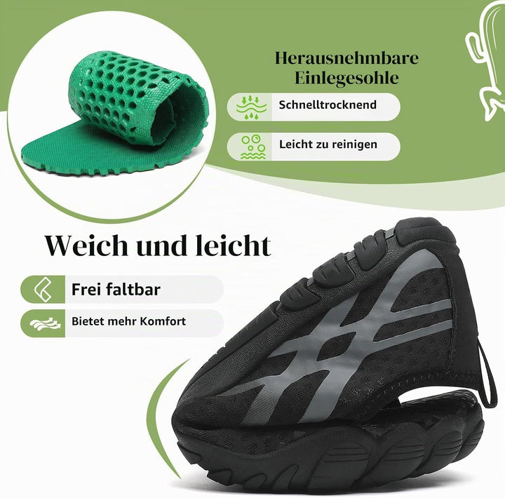 SAGUARO Badeschuhe Damen Aquaschuhe Herren Slip On Atmungsaktiv Schnelltrocknend Wasserschuhe Outdoo