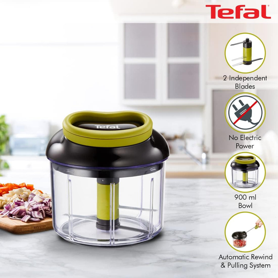 Jamie Oliver by Tefal K1644344 Chop & Shaker | Fassungsvermögen: 450 ml | weiss/blau & K13204 Ingeni