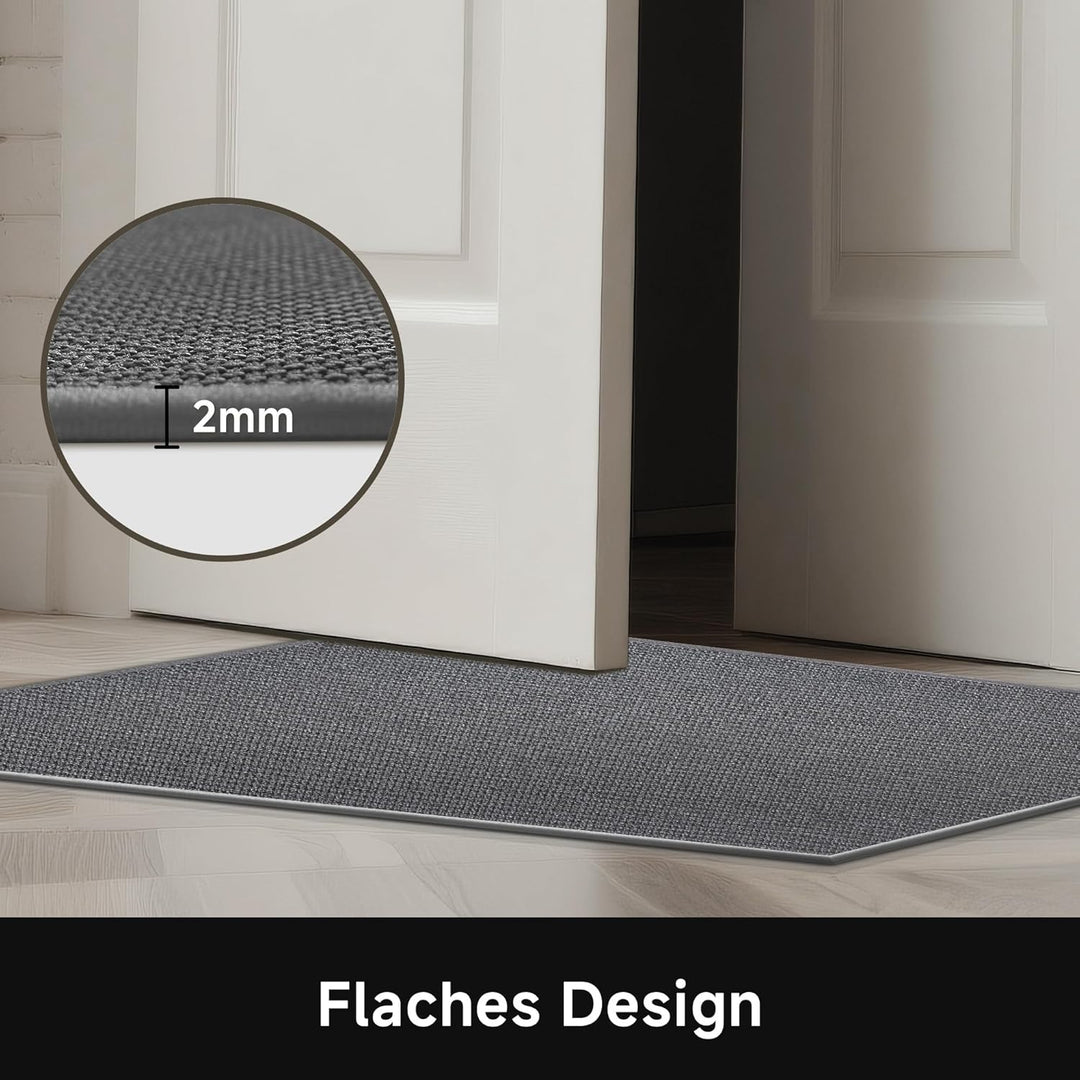 Fussmatte Innen Waschbar 60x90cm, rutschfest Fussmatte Innen Dünn Schmutzfangmatte Innen Türmatte Ou
