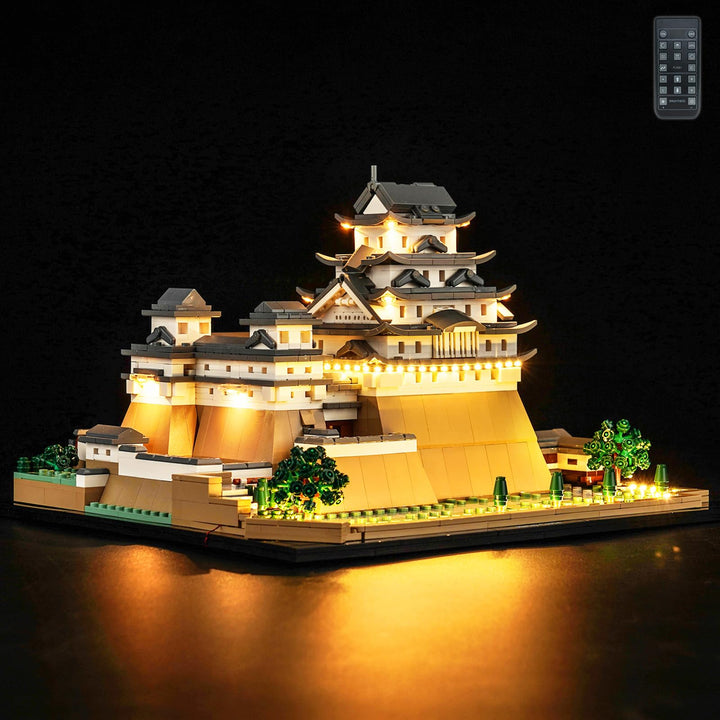 LocoLee Led Licht Set Kompatibel mit Lego Burg Himeji, Led Beleuchtungs Set Compatible with Lego 210